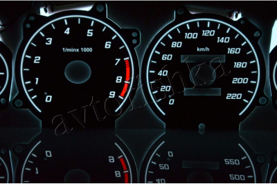 Hyundai Sonata светодиодные шкалы (циферблаты) на панель приборов